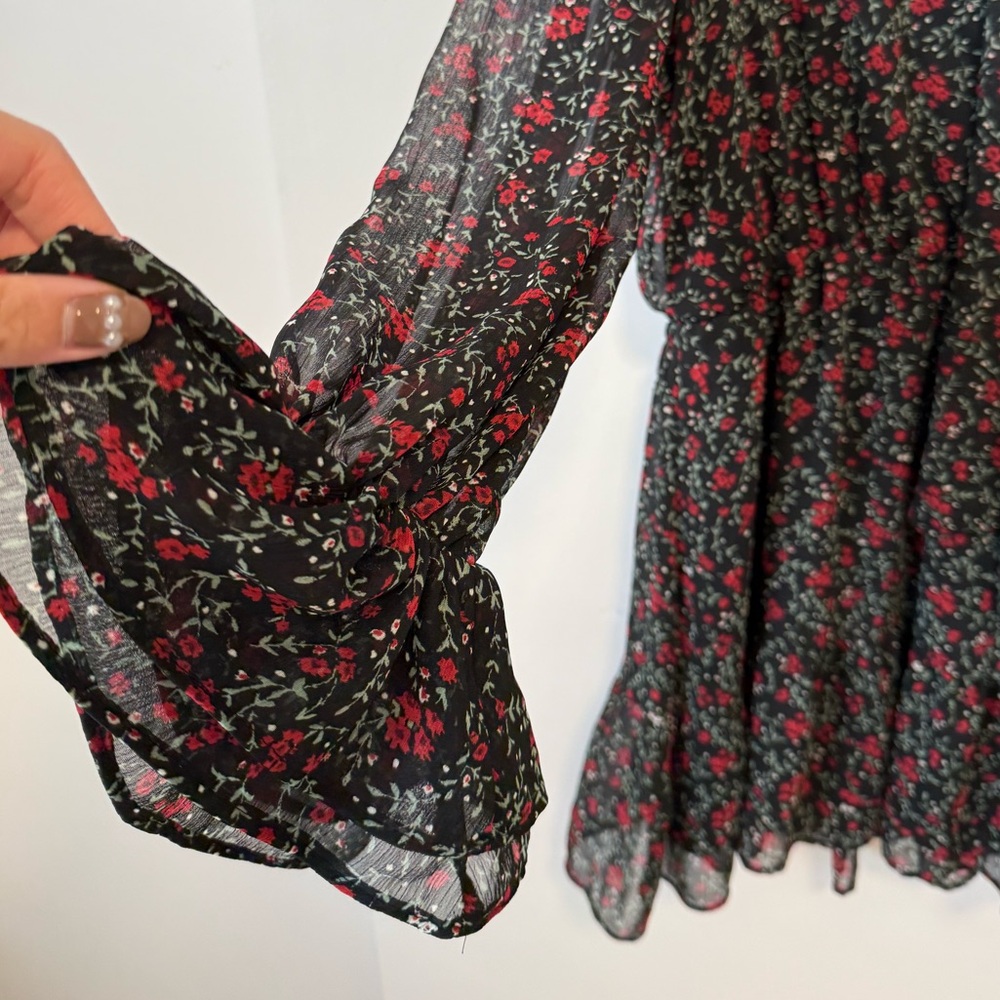 ZARA Printed Midi Dress